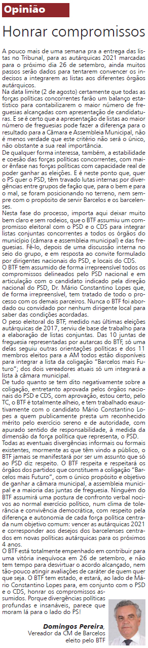 Artigo Domingos